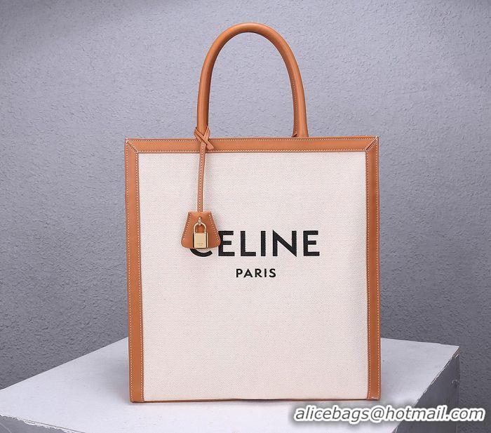 New Design Celine Vertical Cabas Canvas Large Tote Bag C91402