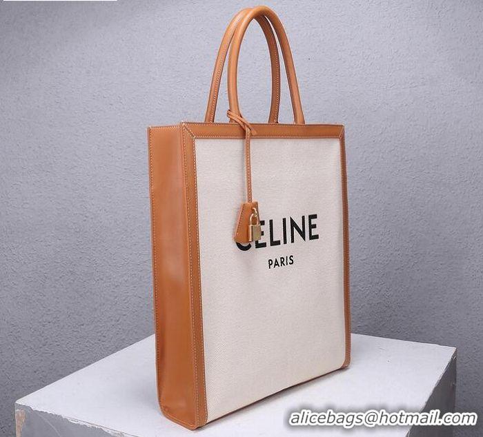 New Design Celine Vertical Cabas Canvas Large Tote Bag C91402