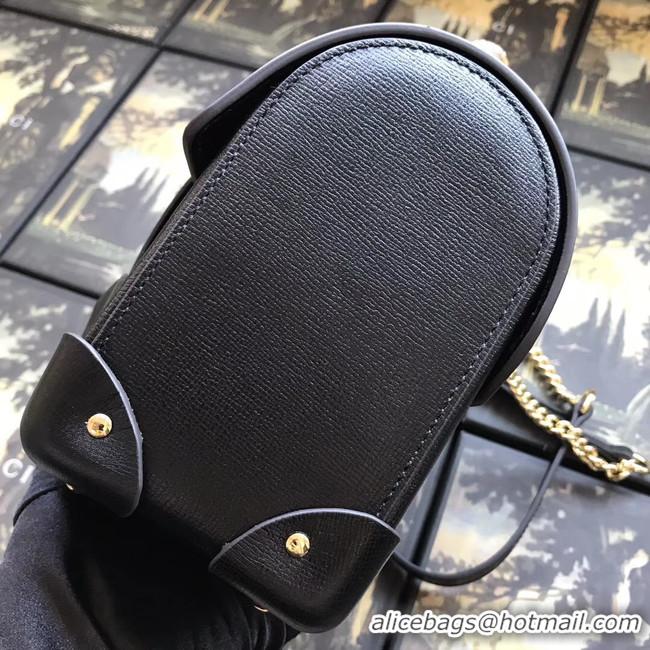 Wholesale Fake Gucci Padlock GG small bamboo shoulder Backpack 603221 black