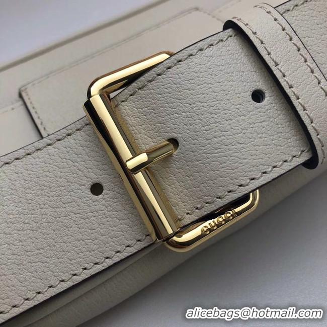 Buy Imitation Gucci GG Original Leather belt bag 519308 white