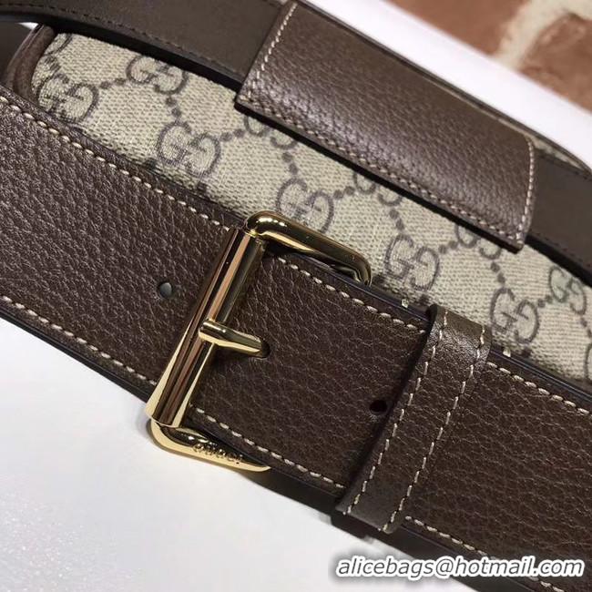 Grade Imitation Gucci GG Original GG Leather belt bag 519308 brown