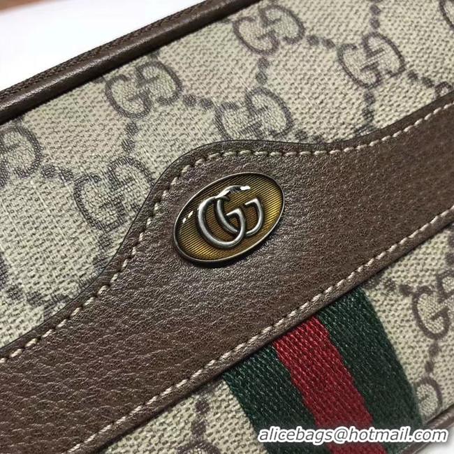 Grade Imitation Gucci GG Original GG Leather belt bag 519308 brown