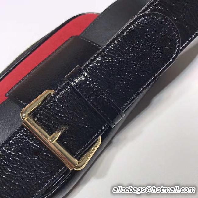 Unique Bulk Gucci Nubuck leather belt bag 519308 red&black