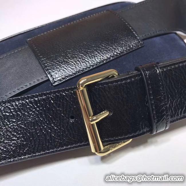 Market Sells Gucci Nubuck leather belt bag 519308 Royal Blue&black