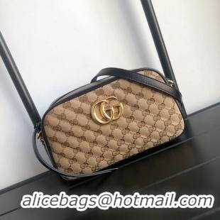 Imitation Gucci GG Marmont small shoulder bag 447632 black