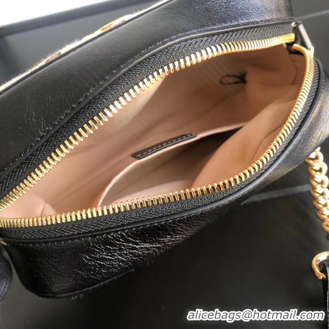 Buy Inexpensive Gucci GG Marmont canvas mini Bag 448065 Black