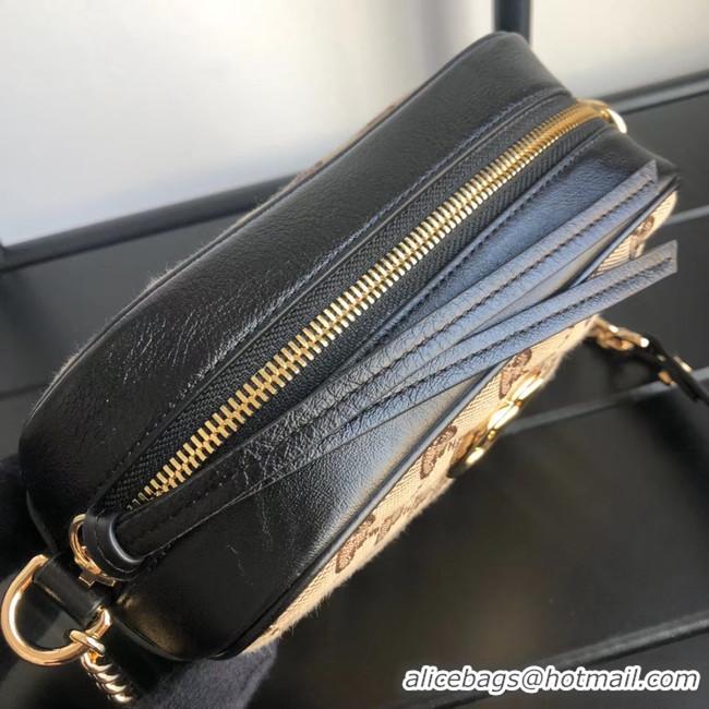 Buy Inexpensive Gucci GG Marmont canvas mini Bag 448065 Black