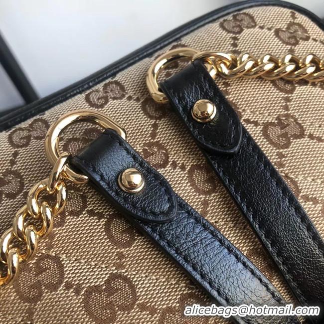 Buy Inexpensive Gucci GG Marmont canvas mini Bag 448065 Black