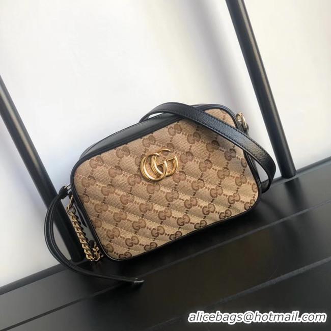 Buy Inexpensive Gucci GG Marmont canvas mini Bag 448065 Black