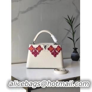 Recommended Classic Louis Vuitton CAPUCINES PM M48866 white