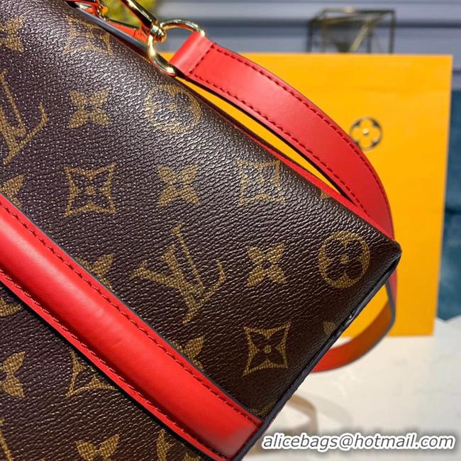 Low Price Louis Vuitton Monogram Canvas SOUFFLOT BB M44815 red