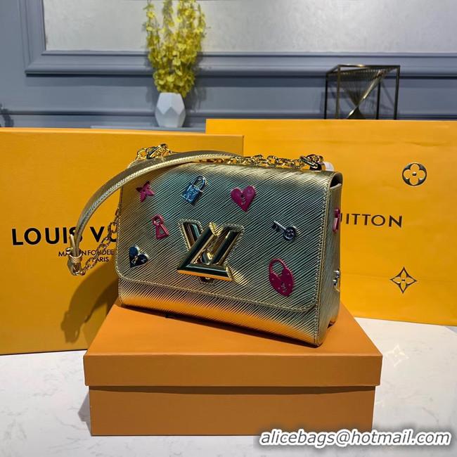 Top Quality Louis vuitton original epi leather twist M50282 gold