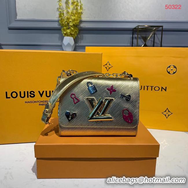 Original Imitation Louis vuitton original epi leather twist M50332 gold