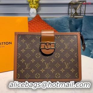 Sophisticated Discount Louis Vuitton Original Clutch M44178 brown