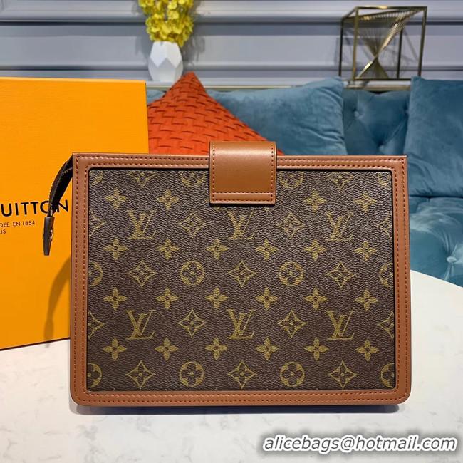 Sophisticated Discount Louis Vuitton Original Clutch M44178 brown