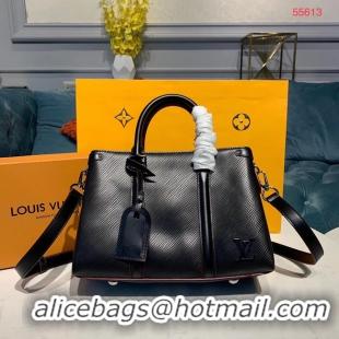 Luxury Imitation Louis Vuitton EPI Leather SOUFFLOT BB M55613 black