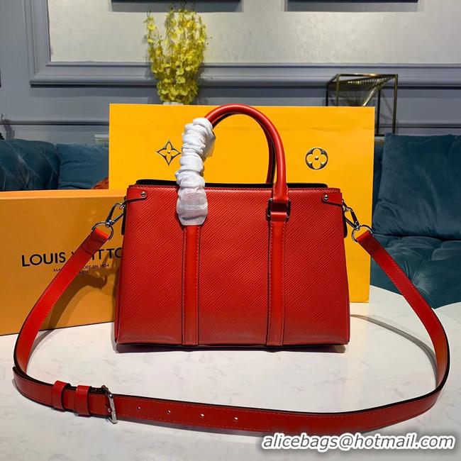 Hot Style Discount Louis Vuitton EPI Leather SOUFFLOT BB M44815 red