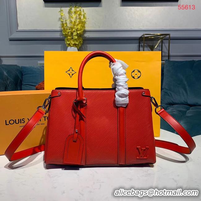 Hot Style Discount Louis Vuitton EPI Leather SOUFFLOT BB M44815 red