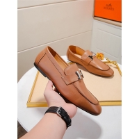 Stylish Hermes Leather Shoes For Men #723039