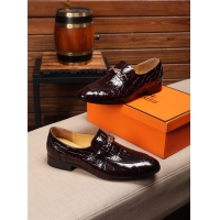 New Fashion Hermes Leather Shoes For Men #731222