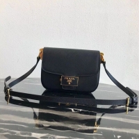 Imitation Bulk Prada Embleme Saffiano Leather Bag 1BD217 Black