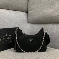 Ladies Discount Prada Nylon Shoulder Bag 91277 Black