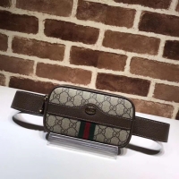 Grade Imitation Gucci GG Original GG Leather belt bag 519308 brown