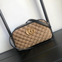 Imitation Gucci GG Marmont small shoulder bag 447632 black