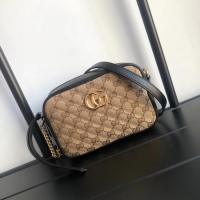 Buy Inexpensive Gucci GG Marmont canvas mini Bag 448065 Black