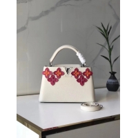 Recommended Classic Louis Vuitton CAPUCINES PM M48866 white