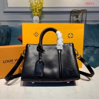 Luxury Imitation Louis Vuitton EPI Leather SOUFFLOT BB M55613 black