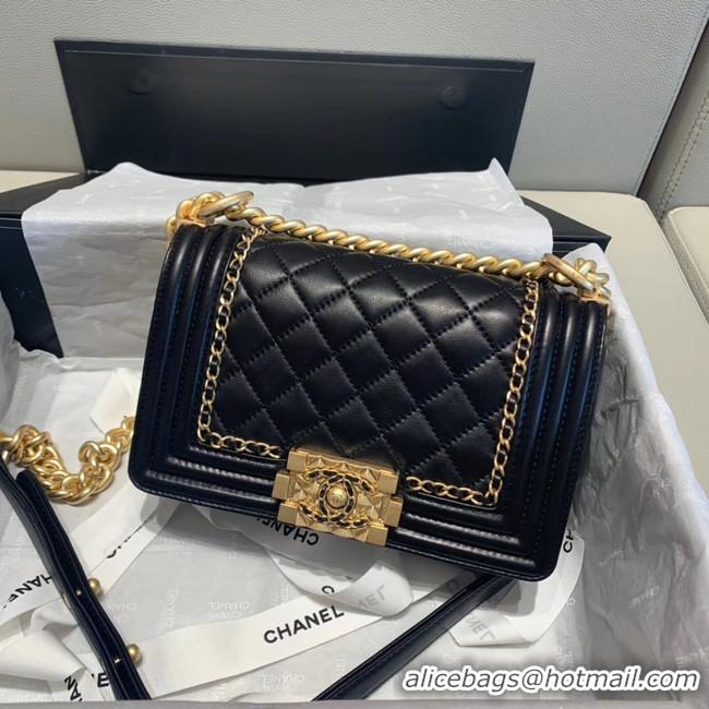 Shop Cheapest BOY CHANEL flap bag A67085 black