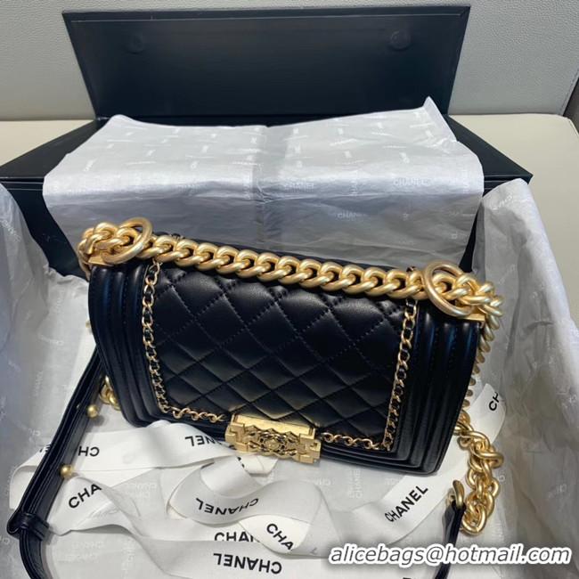 Shop Cheapest BOY CHANEL flap bag A67085 black