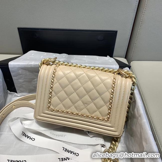 Market Sells BOY CHANEL flap bag A67085 cream