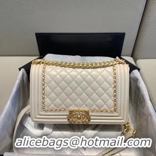 Shop Cheap BOY CHANEL flap bag A67086 White