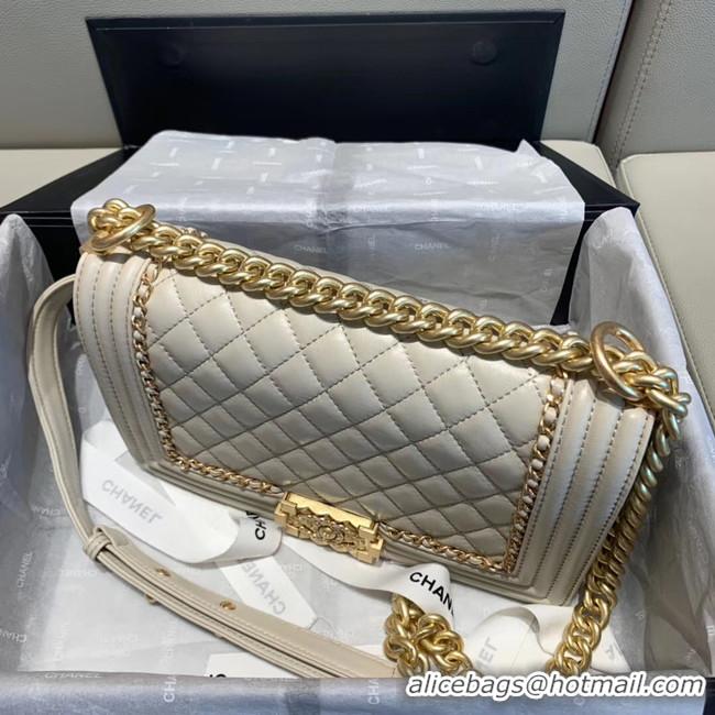 Shop Cheap BOY CHANEL flap bag A67086 White