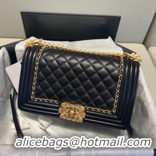 Cheap Discount BOY CHANEL flap bag A67086 black