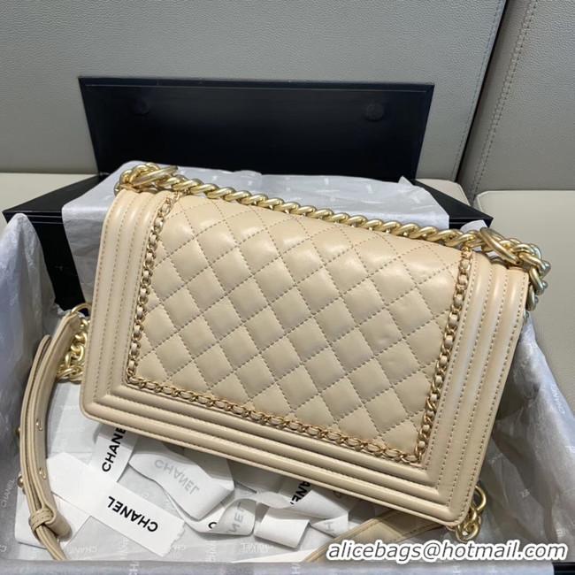 Cheap Ladies BOY CHANEL flap bag A67086 cream