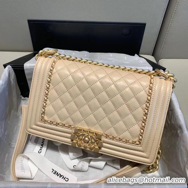 Cheap Ladies BOY CHANEL flap bag A67086 cream