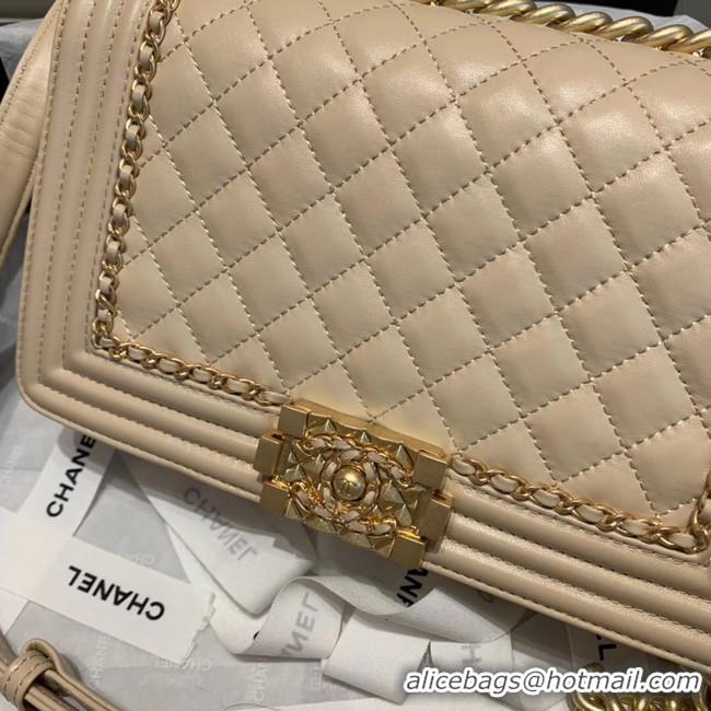 Cheap Ladies BOY CHANEL flap bag A67086 cream