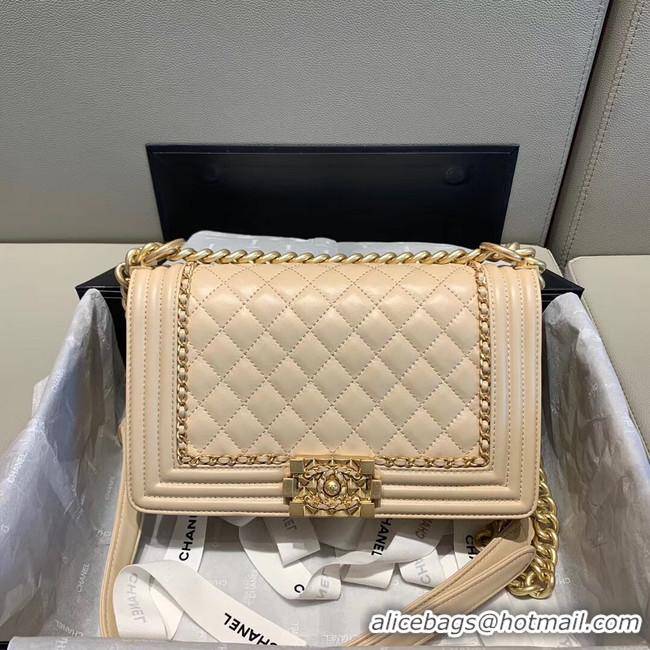 Cheap Ladies BOY CHANEL flap bag A67086 cream