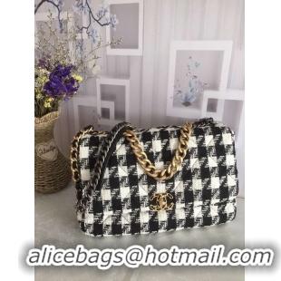 Particularly Recommended CHANEL 19 Flap Bag AS1162 black&white