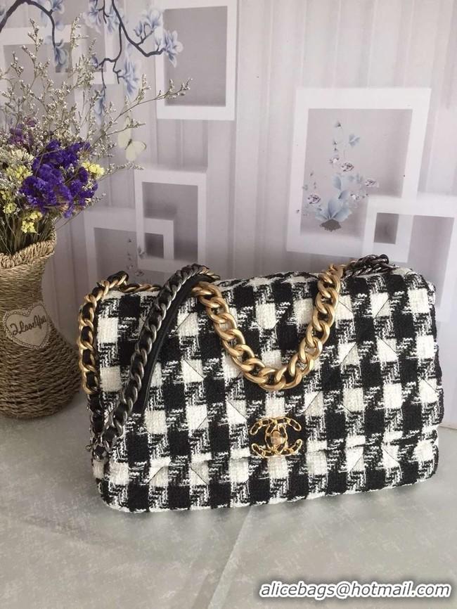 Particularly Recommended CHANEL 19 Flap Bag AS1162 black&white