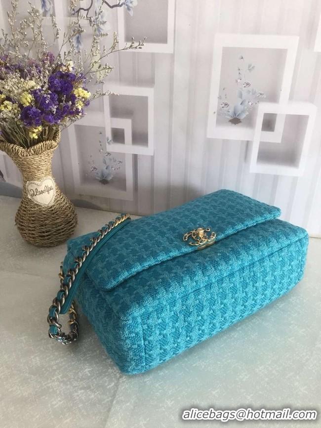 Modern Classic Imitation CHANEL 19 Flap Bag AS1162 blue