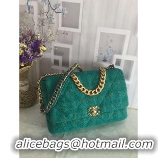 Buy Cheapest CHANEL 19 Flap Bag AS1162 green