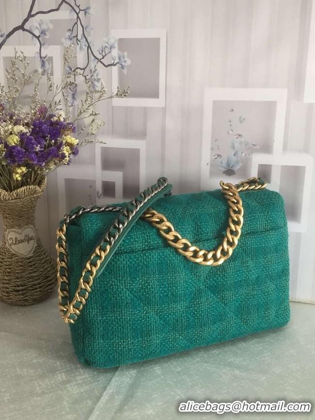 Buy Cheapest CHANEL 19 Flap Bag AS1162 green