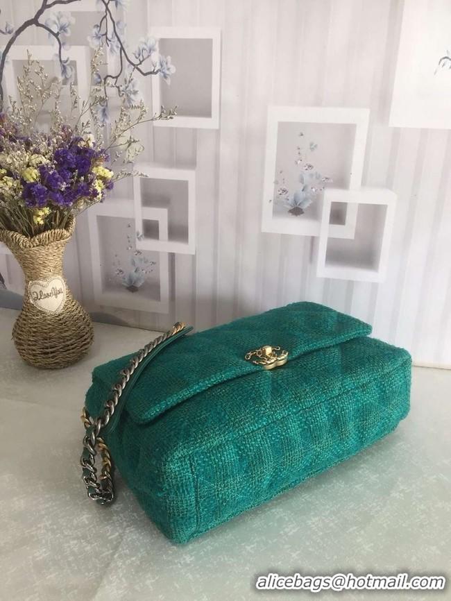 Buy Cheapest CHANEL 19 Flap Bag AS1162 green