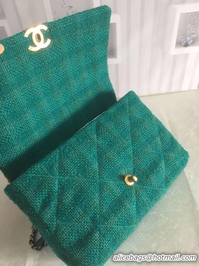 Buy Cheapest CHANEL 19 Flap Bag AS1162 green