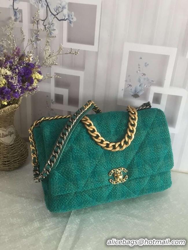 Buy Cheapest CHANEL 19 Flap Bag AS1162 green