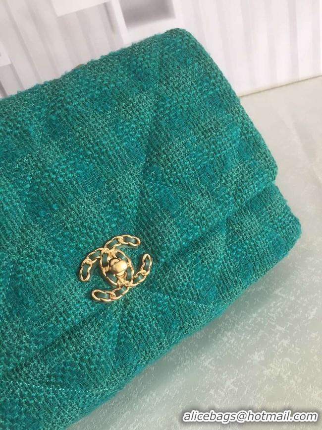 Buy Cheapest CHANEL 19 Flap Bag AS1162 green